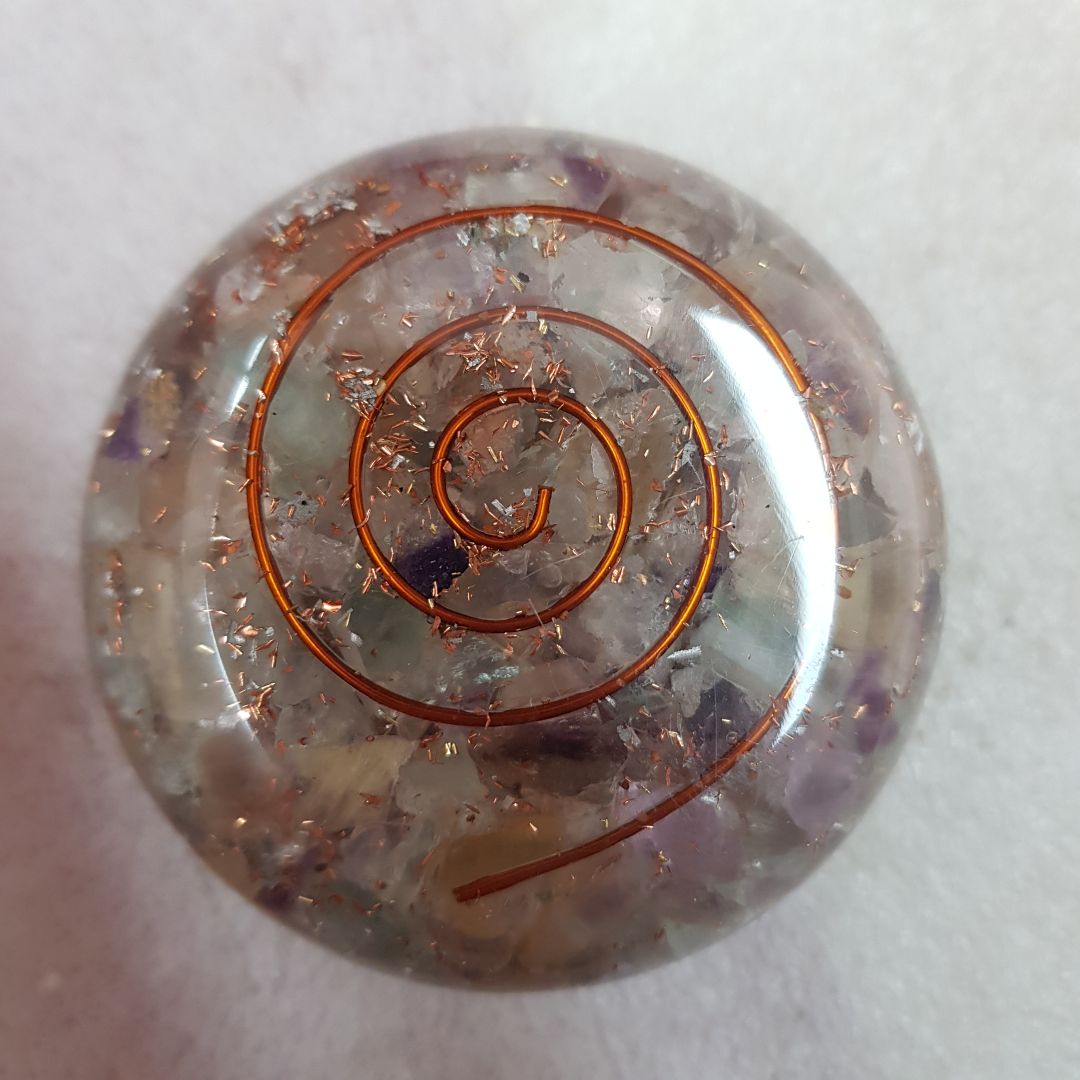 Orgonite Dome - Fluorite Orgonite Dome - Fluorite